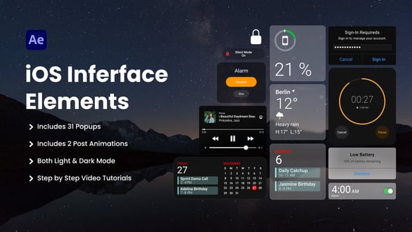 Phone UI Elements - Videohive Download 38459382 Phone UI Elements - Videohive Download 38459382