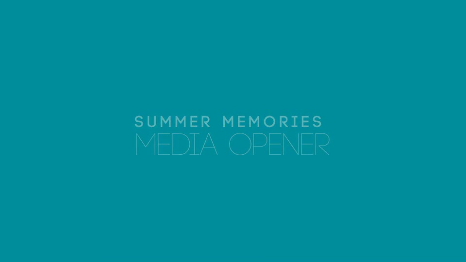 Summer Memories Media Opener Videohive 15767343 After Effects Image 2 Summer Memories Media Opener Videohive 15767343 After Effects Image 2