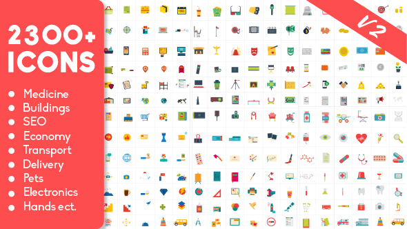 2300 Animated Icons Pack - Download Videohive 18383303