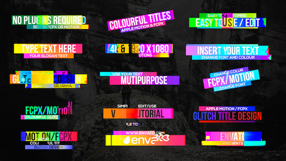 Colourful Glitch Titles 2 - Download Videohive 19828998