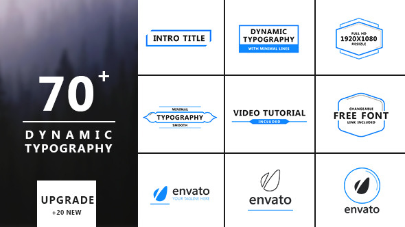 Dynamic Typography - Title Animations - Download Videohive 12577550