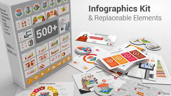 Infographics Kit & Replaceable Elements - Download Videohive 20336599