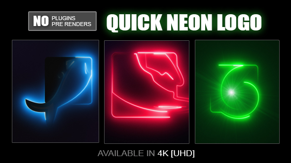 Quick Neon Logo - Download Videohive 19802614