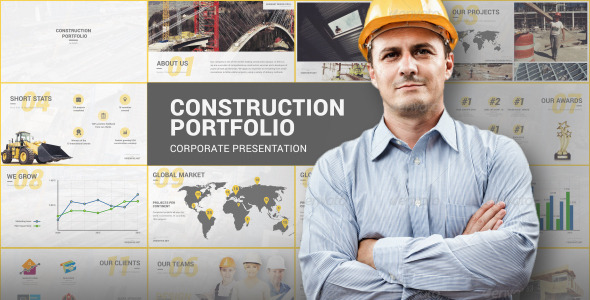 Construction Portfolio Template Download Videohive 12238910