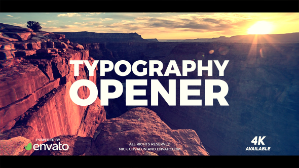 Typography Opener - Download Videohive 20836352