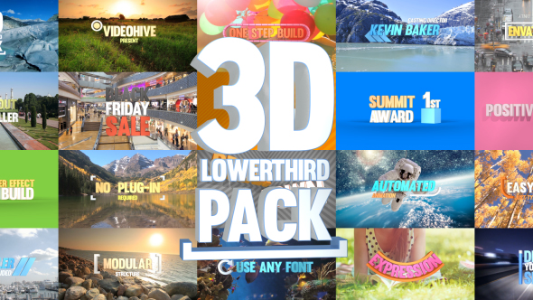 3D Lowerthird Title Pack - Download Videohive 20897214