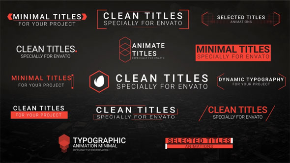 Clean Titles - Download Videohive 20483337