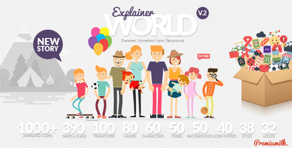 Explainer World Video Toolkit Library - Download Videohive 21021730