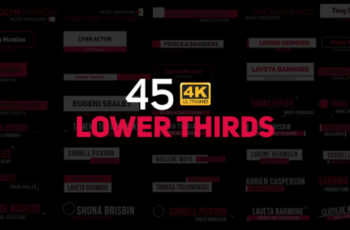 Lower Thirds - Download Videohive 21284671
