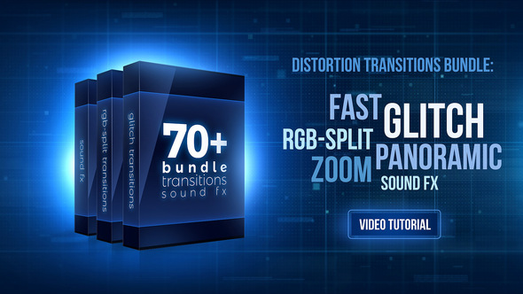 70+ Bundle: Glitch and RGB-split Transitions, Sound FX - Download Videohive 21470574