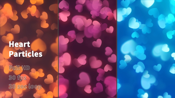heart particles after effects download