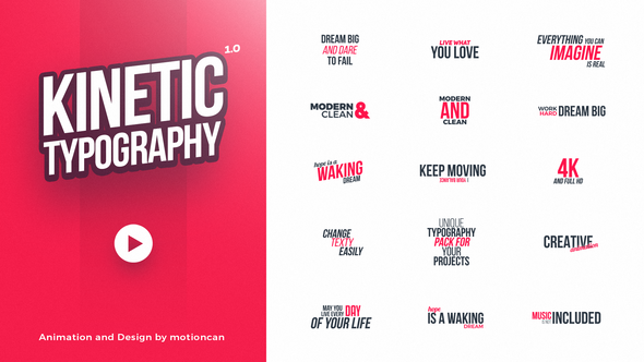 Kinetic Typography  - Download Videohive 20578796