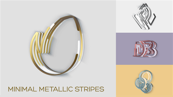 Minimal Metallic Stripes Reveals - Download Videohive 20766995