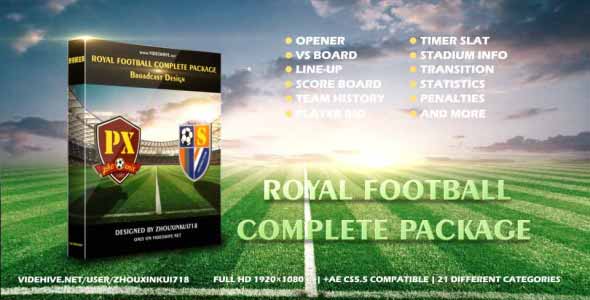 Royal Football Complete Package-Broadcast Design - Download Videohive 17056913