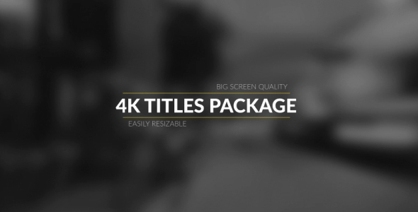 4k Broadcast Titles Package - Download Videohive 17535135