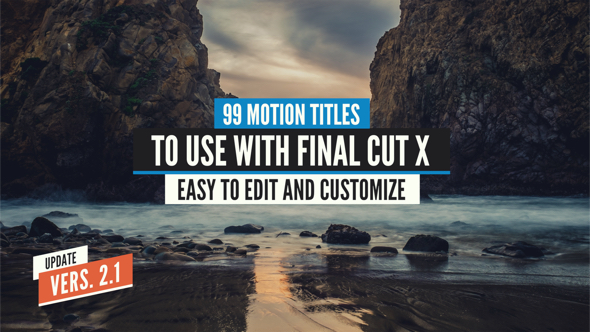 99 Final Cut X Titles Pack - Download Videohive 14050399