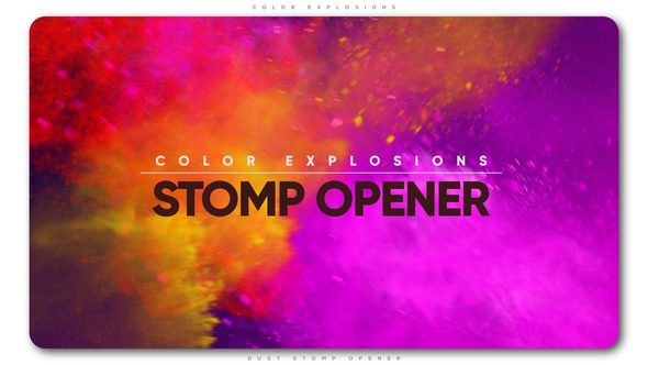 Color Explosions Stomp Opener - Download Videohive 21842558