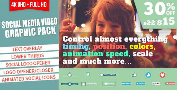 Social Media Video Graphic Pack - Download Videohive 19300014