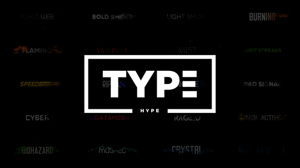 TypeHype - Titles Animation \\ Motion Typography - Download Videohive 21810845