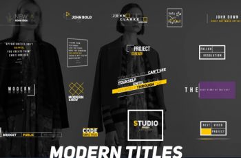 Modern Titles - Download Videohive 20937433