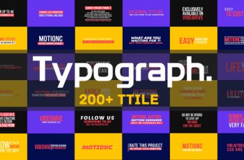Typograph - Download Videohive 21829693