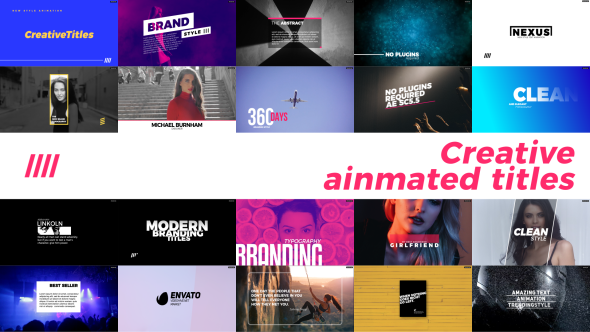 Creative Animated Titles - Download Videohive 21373674