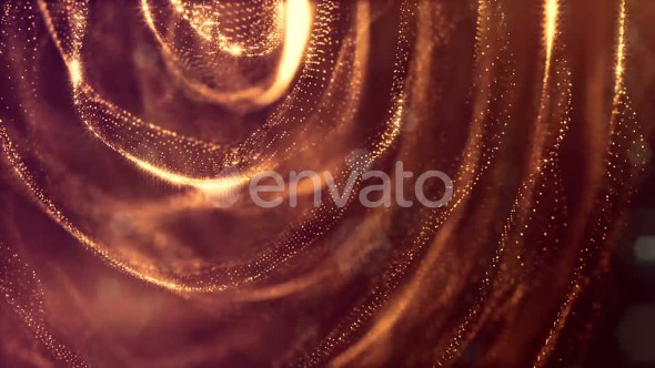 Golden Background Of Particles - Download Videohive 21581118