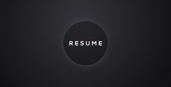 Personal Resume - Download Videohive 12462034