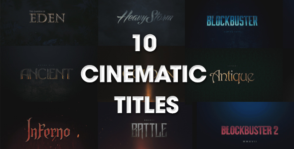 10 Cinematic Titles - Download Videohive 20164595