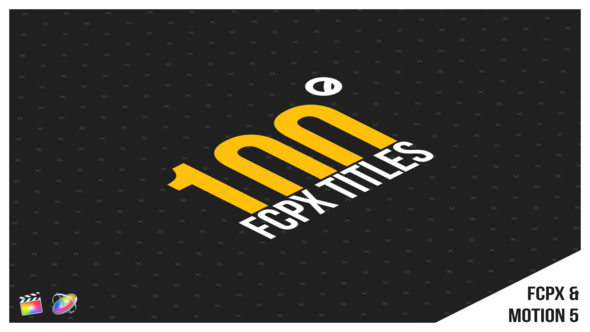 100 FCPX Titles - Download Videohive 22400035