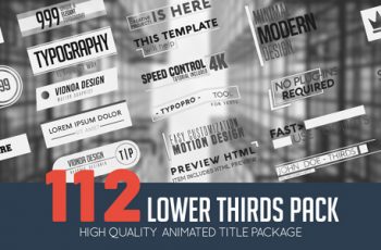Lower Thirds Pack - Download Videohive 21165659