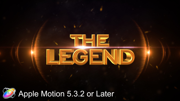 The Legend - Cinematic - Apple Motion - Download Videohive 20607322