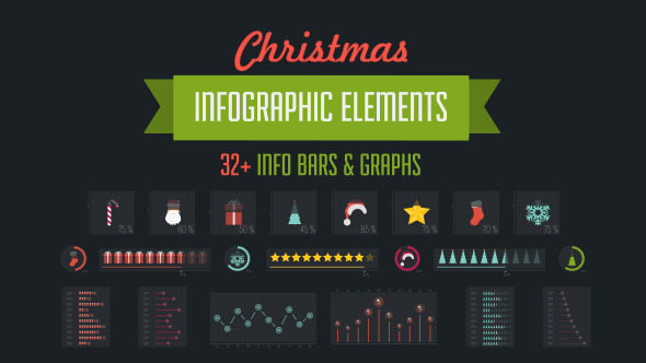 32 Christmas Infographic Elements - Download Videohive 9753582