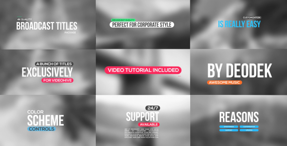 4k Titles Package - Download Videohive 17711580