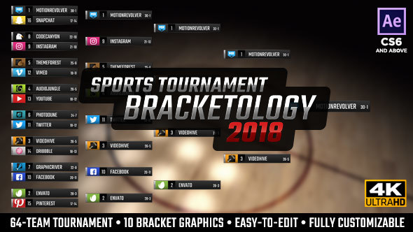 Bracketology Sports Tournament Bracket - Download Videohive 21488906