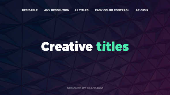 Creative Titles - Download Videohive 20764828