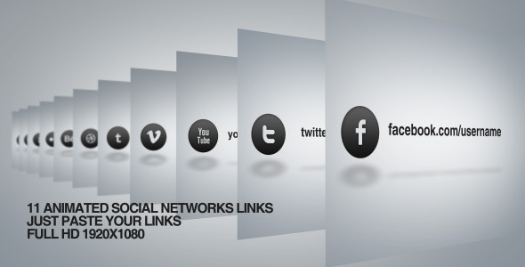 Social network links - Download Videohive 4659956