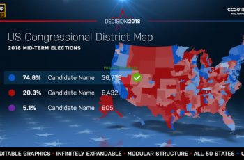 2018 Midterm Election Map | State Congressional Districts - Download Videohive 22714175