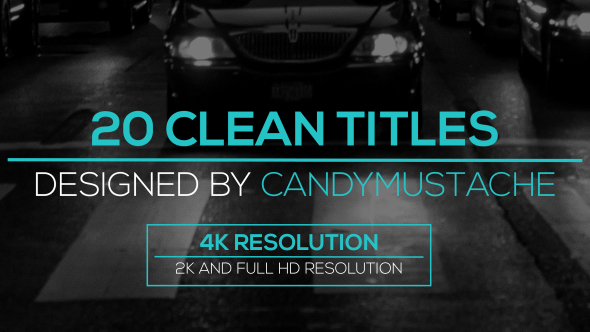 Clean Titles Pack - Download Videohive 16215399