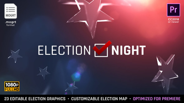 Election Night 2018 | Mogrt for Premiere Pro - Download Videohive 22670178