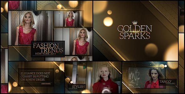 Golden Sparks - Download Videohive 7940099