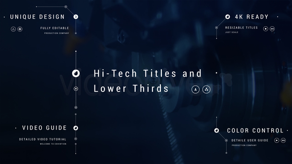 Titles and more. Titles lower thirds. Lower title. Technologies title. Title i Tech.