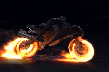 Motorcycle Fire Reveal - Download Videohive 22659715