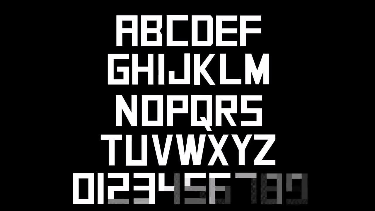 10 Animated Fonts - Download Videohive 6654192