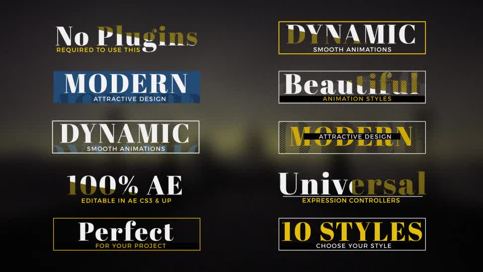 10 Big Title Animations Videohive 16280833 After Effects Image 1