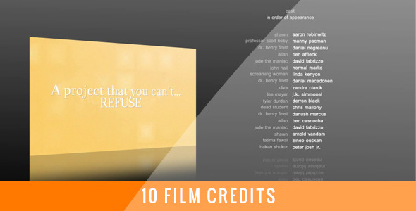 10 Film Credits - Download Videohive 770597