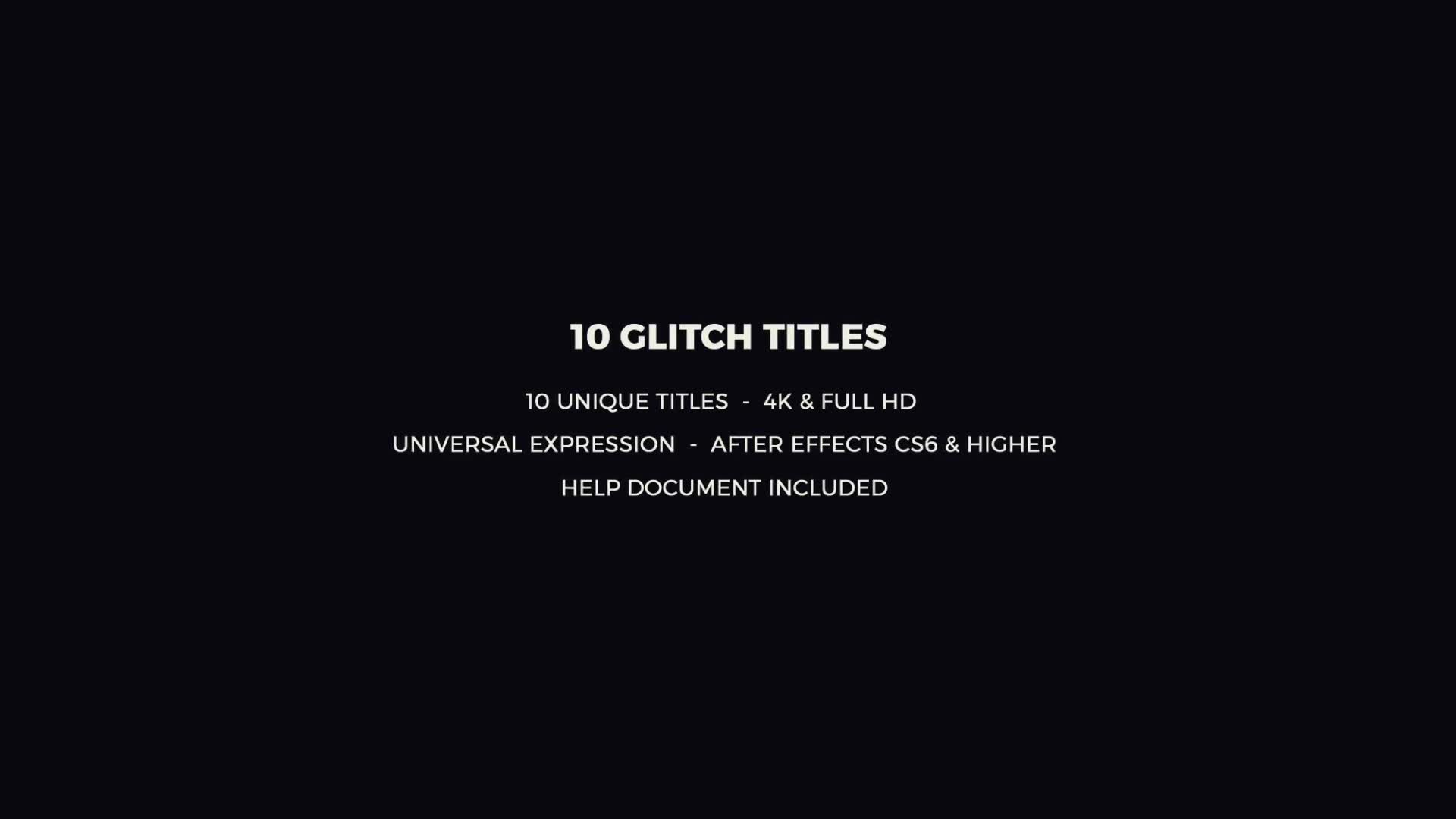 10 Glitch Titles - Download Videohive 20200473