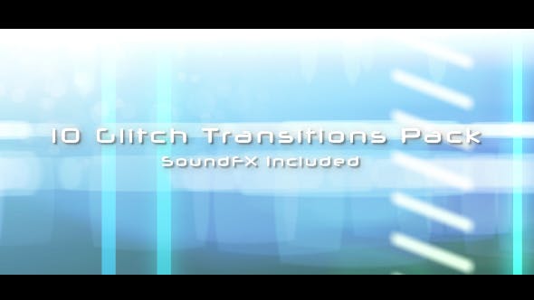 10 Glitch Transitions Pack - 7281683 Videohive Download