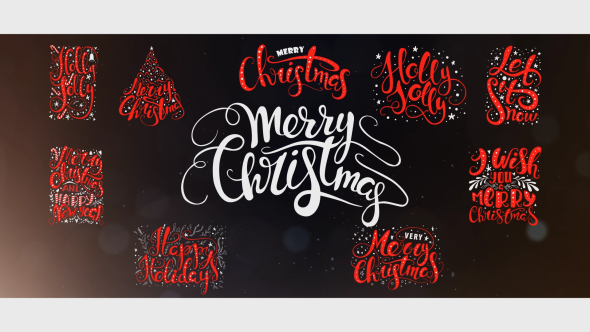 10 Hand Drawn Animated Christmas Titles - Download Videohive 19188624