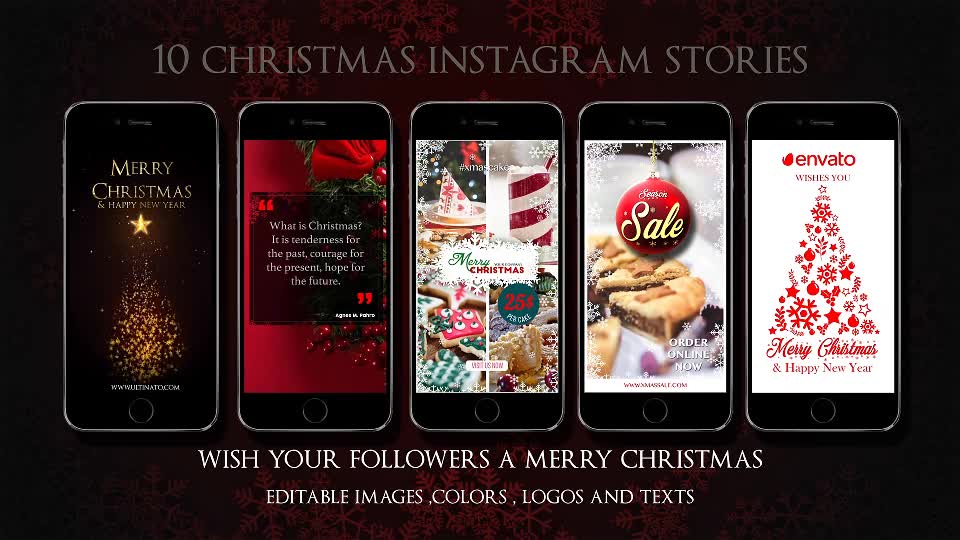10 Instagram Christmas Stories Videohive 22994870 After Effects Image 10